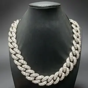 9032  Chunky Full Iced Cuban Link Chain | Blinged-Out Thick Statement Necklace for Hip Hop Streetwear Vibe outdoorfun