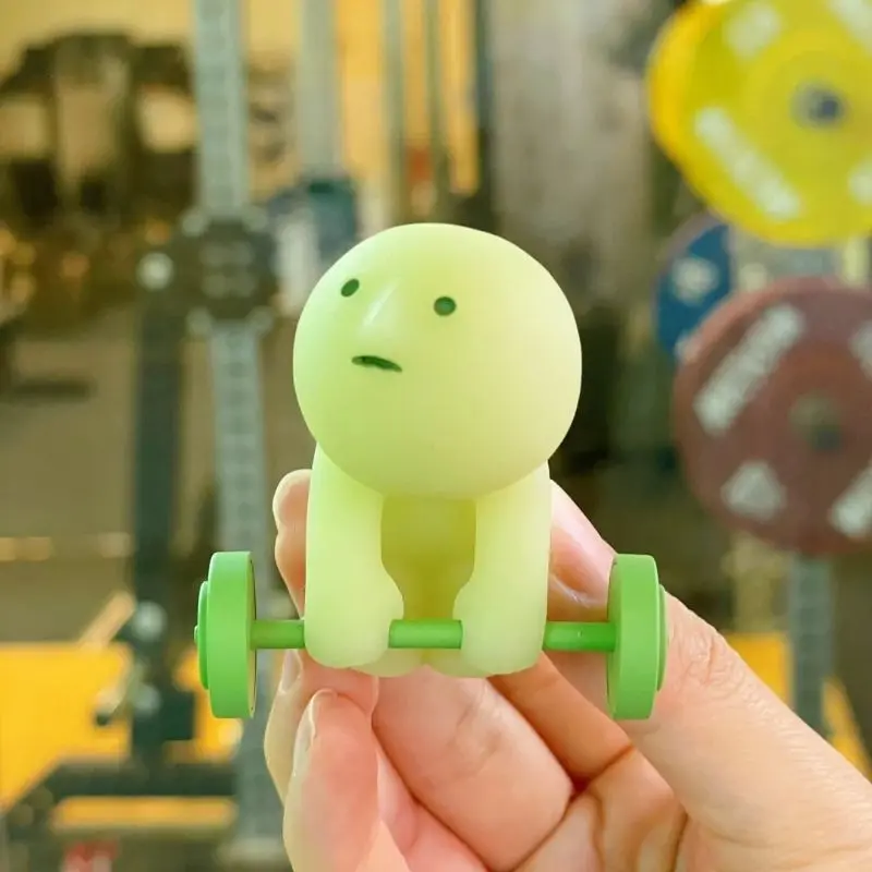[ Real Photo ] Smiski exercising Series in various limited editions, super hot hipper - Decorate your computer, desktop