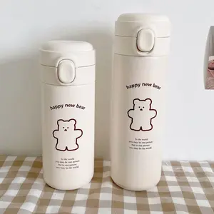 Stainless Steel Water Bottle for Kids – 450ml Vacuum Insulated With Flip Top, Leakproof, Lightweight, and Perfect for School Drinkware Flasks