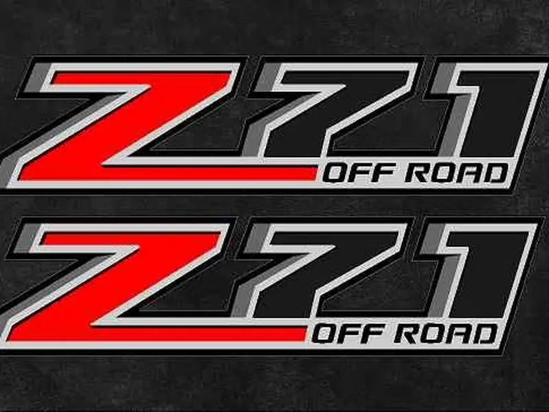 Z71 Off Road Decals for Chevy Silverado 2014-2018 Bedside Truck Stickers Set 2