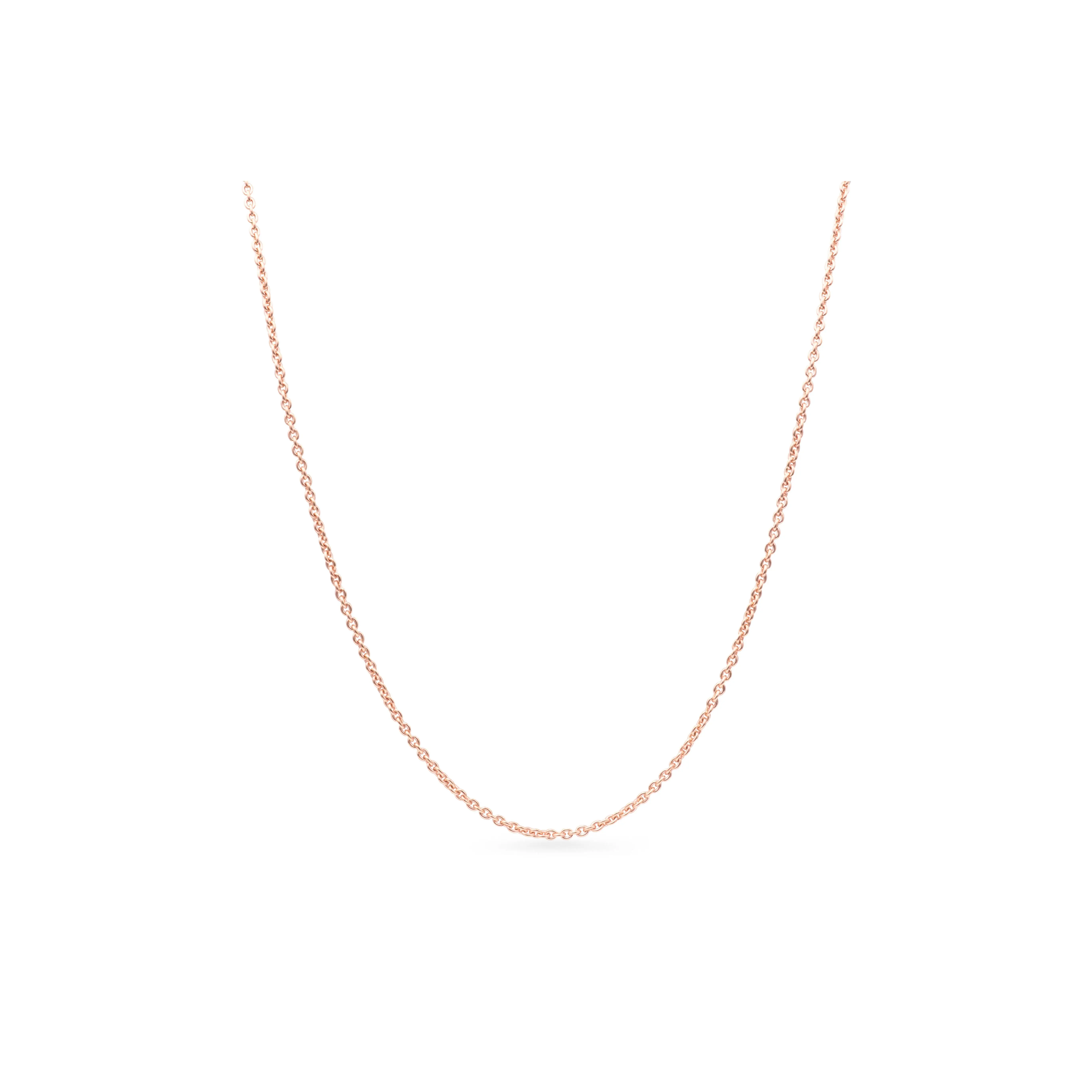 Pandora Classic Cable Chain Necklace - 580413-90, Rose Gold, Jump Ring, Lobster Clasp, Jewelry Silver Necklaces & Pendants, Decorative Silver Necklaces & Pendants