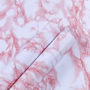 Marble Contact Paper Wallpaper, Marble Pattern Wallpaper, Stick and Peel Self-Adhesive Removable, Waterproof Wall Covering for Table Countertop Cabinet Drawer, Living Room