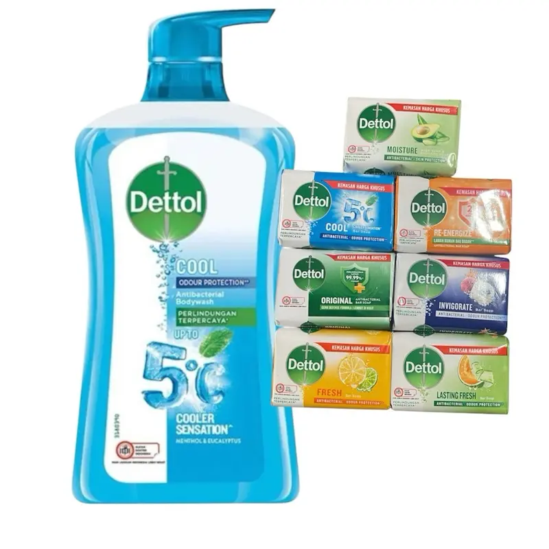 Dettol Cool Body Wash (16.9 Fl Oz/625g, Pack of 1) - pH-Balanced, Dermatologically Tested, Refreshing Mint Aroma Blend Body Care Cleanser, Scented, Sensitive, Bergamot, Gentle