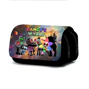 DANDY'S WORLD ROBLOX Double-Layer Pen Bag - This sunflower-themed student stationery bag from Dandy's World is perfect for collectors of gaming enthusiasts and a cute girly gift.