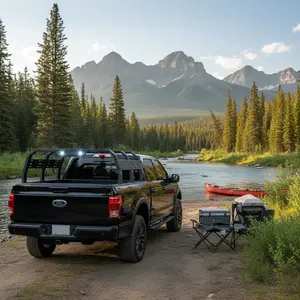 【Yzona】Universal Roof Over Cab Truck Bed Overland Rack