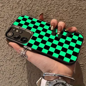 The Green And Black Checkered Pattern Is Suitable for Samsung Galaxy S25ULTRA, S24PLUS, S23FE, S21PRO, S22, S20+, A03S, A05S, A14, A31, A53, A34, A10, A04E, M04, A33, A35, A55, A72, A71, A70, A22, A16, A06, A20S, A54 Dedicated Samsung Phone Cases, Which A