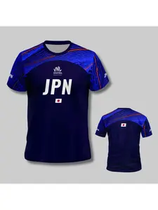 2025 New Japanese vnl blue volleyball shirt, men's and women's sports T-shirt, comfortable and breathable T-shirt, 3d fashionabl