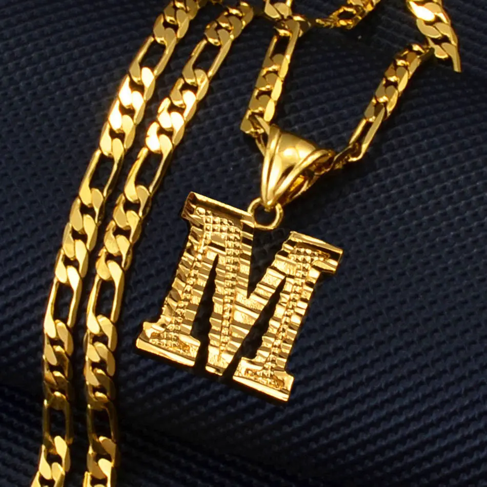 Women's 26-Letter Initial Necklaces - Large Letter Pendants, Adjustable Copper Chains, Romantic Daily Wear Costume Jewelry, Christmas Girlfriend Gifts