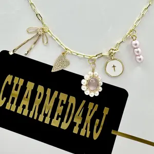 CUSTOMIZABLE CHARM Necklaces - 14K Gold Plated Fashion Jewelry for all occasions