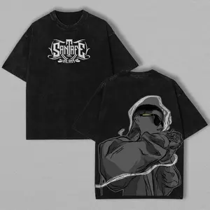 Santa Fe Klan Graphic Tee - Vintage Streetwear for Music Lovers, Featuring Iconic Santa Fe Design, Perfect for Fans of Urban Style and Hip-Hop Culture