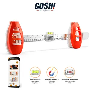 3 in 1 Professional Picture Hanging Tool Kit with Built in Level and Magnetic Ruler Easy Wall Decor Alignment for Perfect Straight Wall Art Home Decor Installation DIY Hang Frames Perfectly