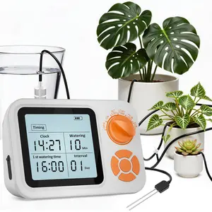 Automatic Plant Waterer Indoor, Auto Watering System for 15 Potted Plants with Programmable Timer, Smart Soil Moisture Sensor, Self Watering Plants Devices for While Away, Vacation