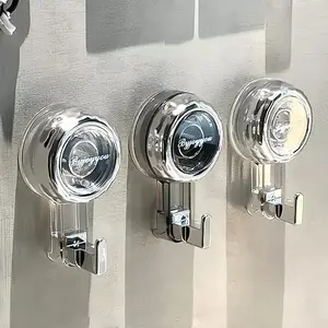 Clear Front Door Wreath Hook, 2 Counts/4 Count Detachable Suction Cup Wreath Hanger, Home Decor for Window Glass Door, Detachable Hooks Multi-Purpose hook holder