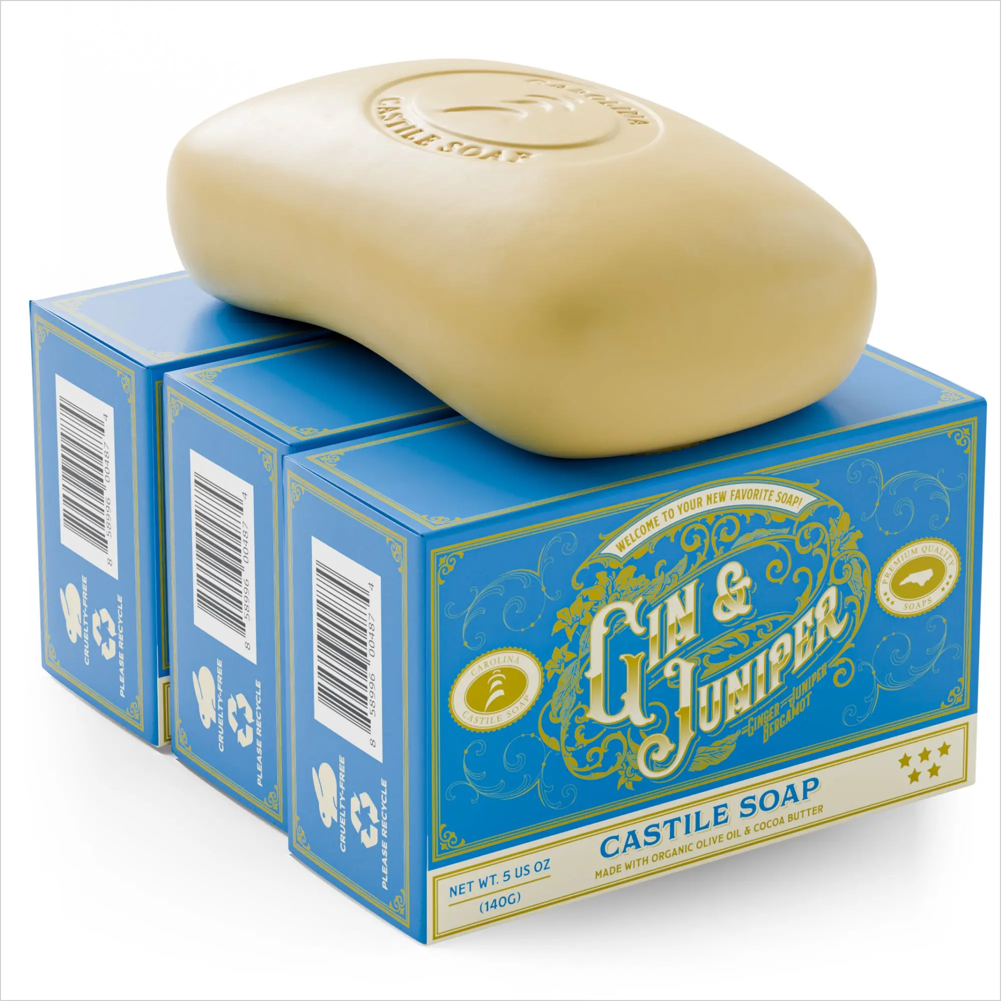 Gin & Juniper Castile Bar Soap