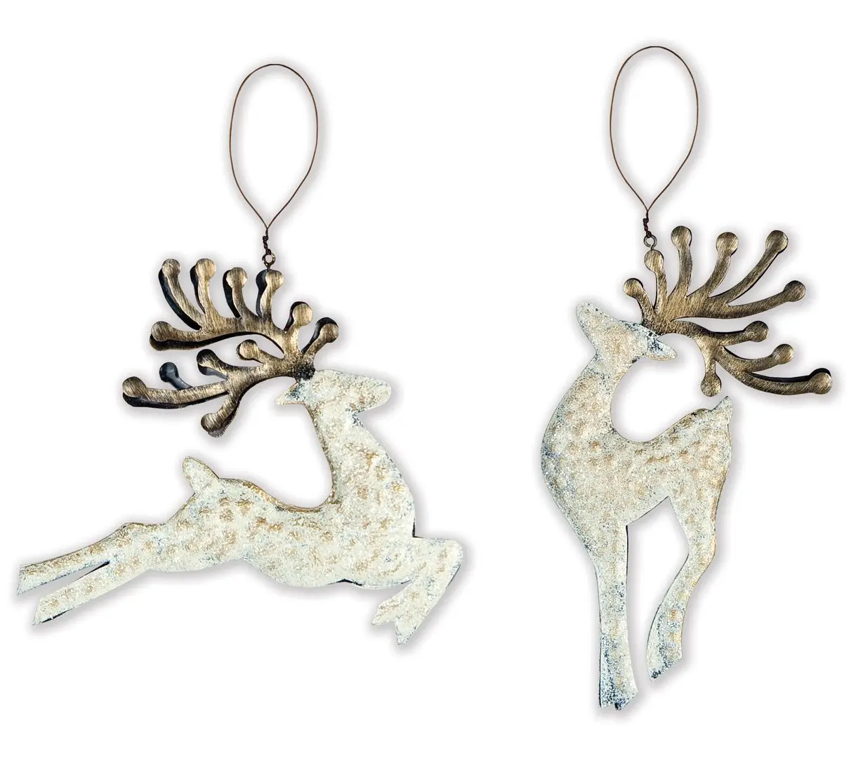 SVD Graceful reindeer ornament (set of 2)