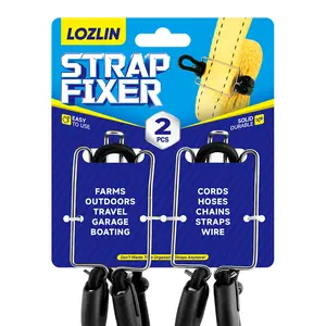 STRAP FIXER Ultimate Cord Management Solution - Secure All Your Straps, Cables, Hoses & Ropes Instantly with Weather-Resistant Stainless Steel Hooks and Marine-Grade Shock Cord for Unmatched Longevity