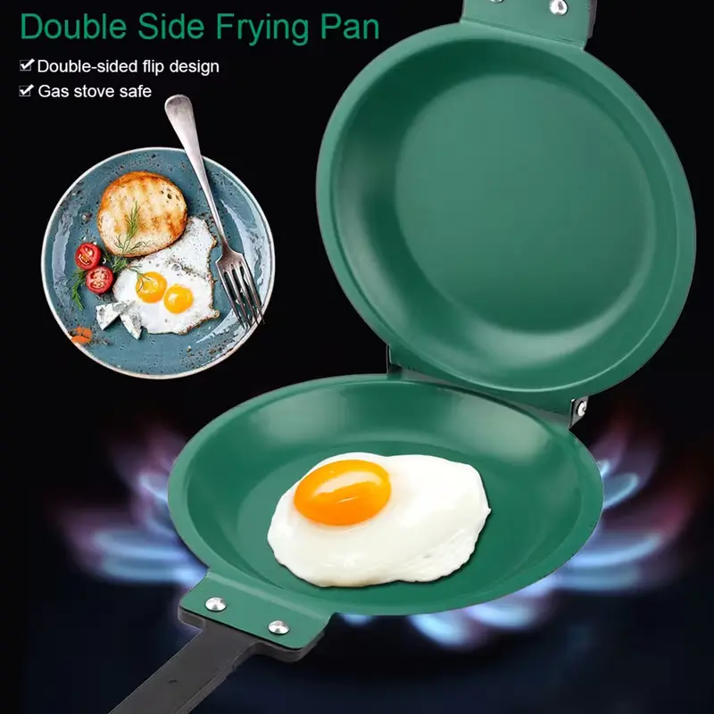 Double-Sided Non-Stick Pan - Perfect for making pancakes, egg rolls, and bacon.Ideal for kitchen and outdoor cooking, making it an excellent gift choice for Christmas and New Year