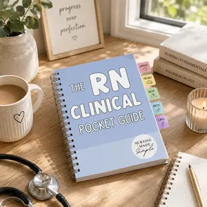 RN Clinical Pocket Guide | Nursing Student Essential Reference Book for Labs, Meds & Patient Care