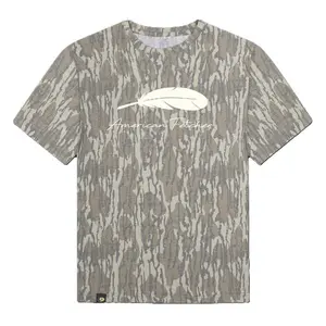 American Fetcher Camo Tee, BOTTOMLAND T-Shirt – Unisex Fit, Soft & Breathable Cotton