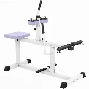 Steel Calf Raise Equipment Adjustable with a Padded Seat and 5 Handle Heights a Non Slip Foot Brace Bar for a Focused Calf Workout in a Bedroom or a Garage