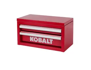 Kobalt Mini 2-Drawer Red Steel Tool Box, 10.83-in W x 5.91-in H x 5.91-in D