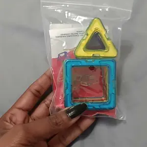 Colorful Magnetic Building Block Toy Set, Magnetic Blocks, 1 Box Geometric Math Learning Tiles, Magnetic Tiles Stacking, Educational Party Favor Gift for Kids