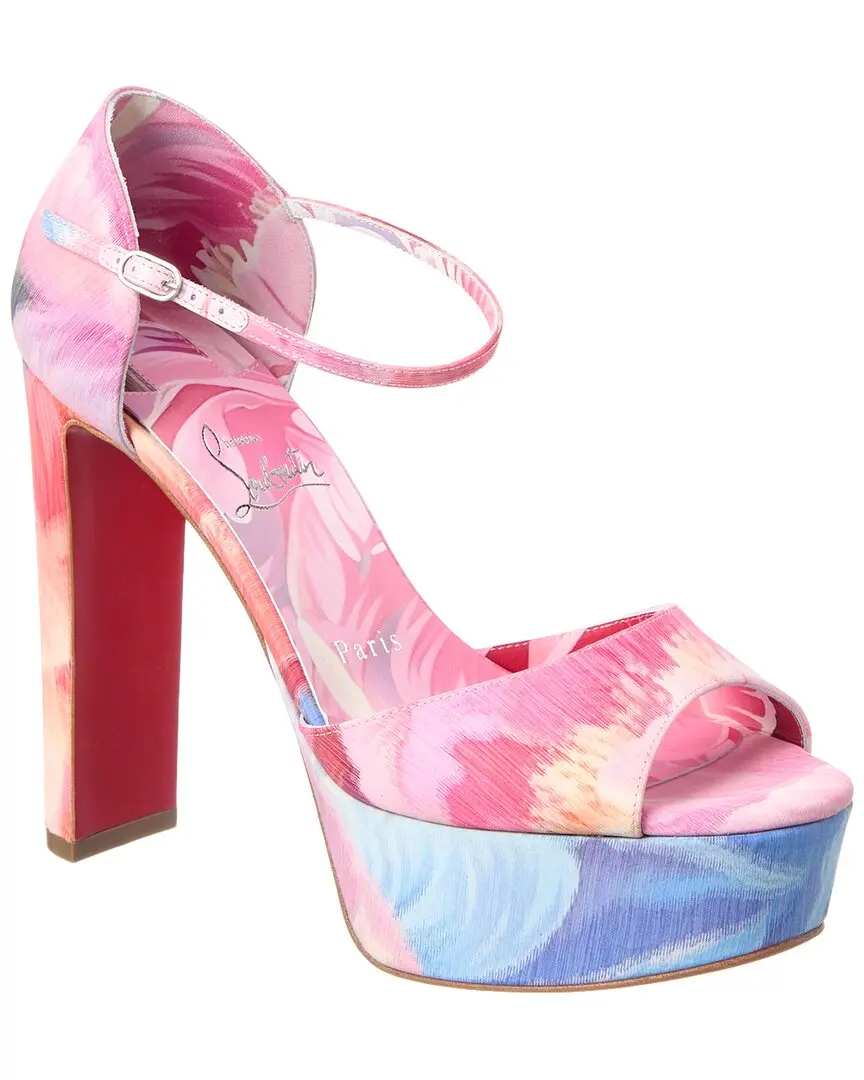 Christian Louboutin Logo Leather Sandal