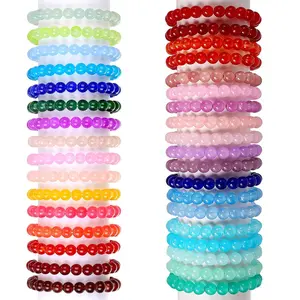 21pcs Mix Bohemian Multilayer Beaded Bracelets Set for Women Girls, Stackable Colorful Round Beaded Bracelets with Colorful Beads for Daily Wear Party Holiday Gift