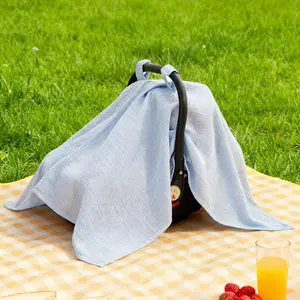Pure Color Baby Car Seat Cover,  Stroller Sun Cover | Baby Wind & Sun Protection