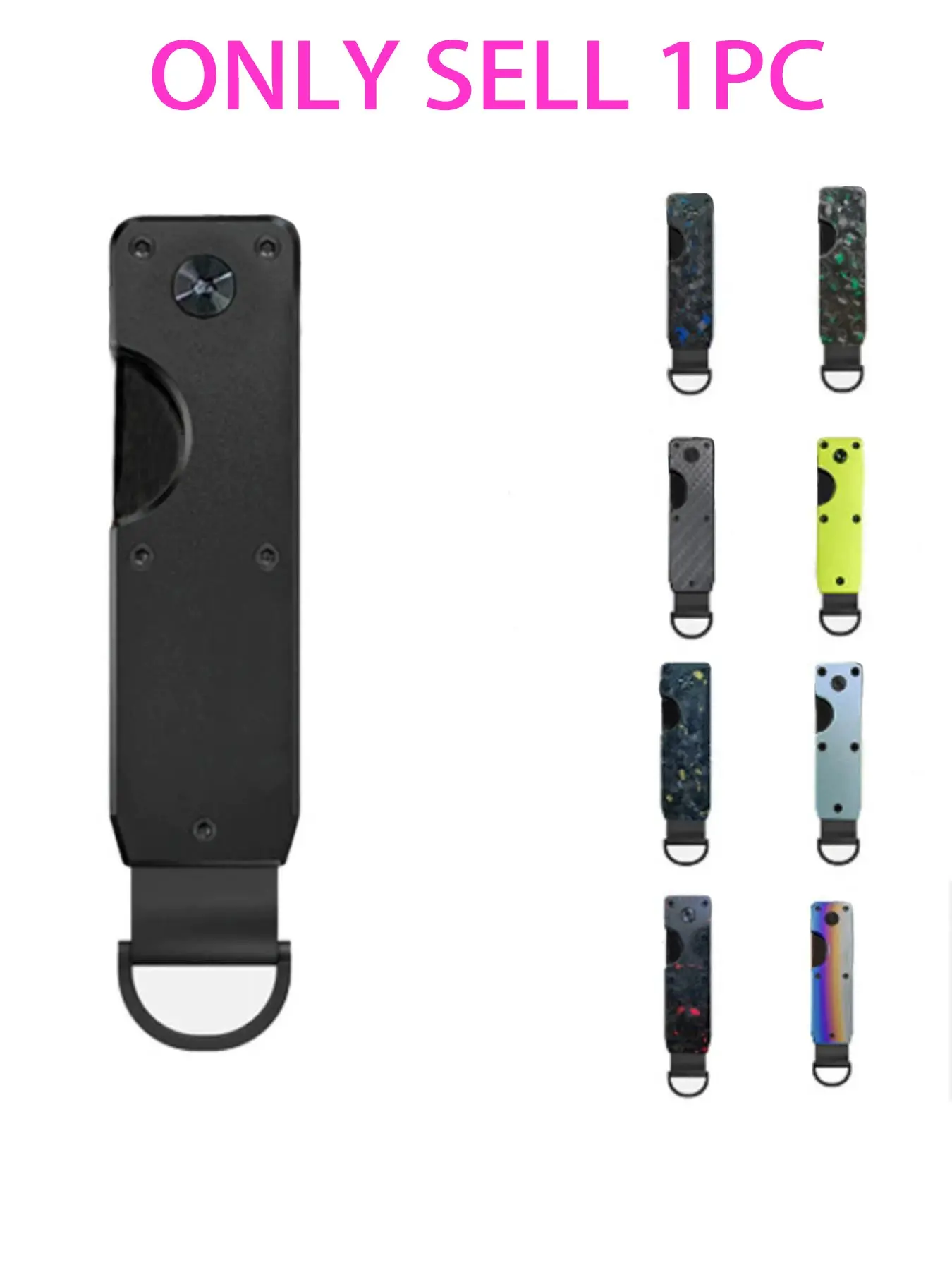 Fashionable Metal Key Organizer, Compact Keychain Holder for 2-6 Keys, Stylish Key Case with Secure Grip, Ideal for Daily Use & Outdoor Adventures, Tactical Keychain, Keychain for Purse, Metal Keychains