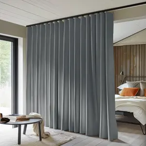 Fast Shipping Blackout  Divider Curtains for Bedroom and Living  Thermal Insulated Noise Reduction 8.3 ft Wide 8 ft High room Privacy Window Film