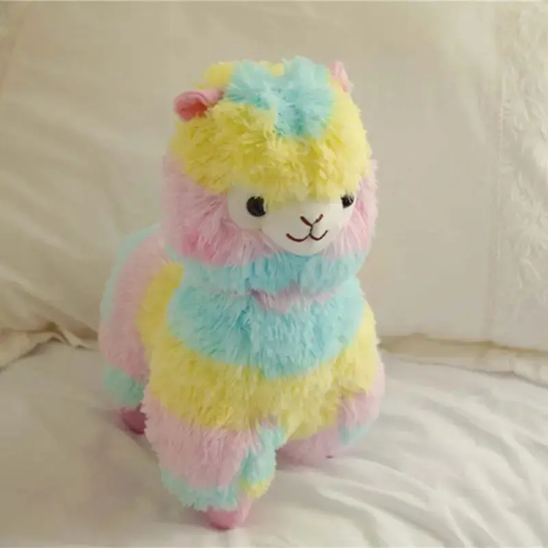 25cm Unisex 3D Cartoon Rabbit Fluffy Plush Stuffed Toy - Multicolor Fabric, Soft Cotton Companion, Dainty Collectible, Kids Gift, House Decoration