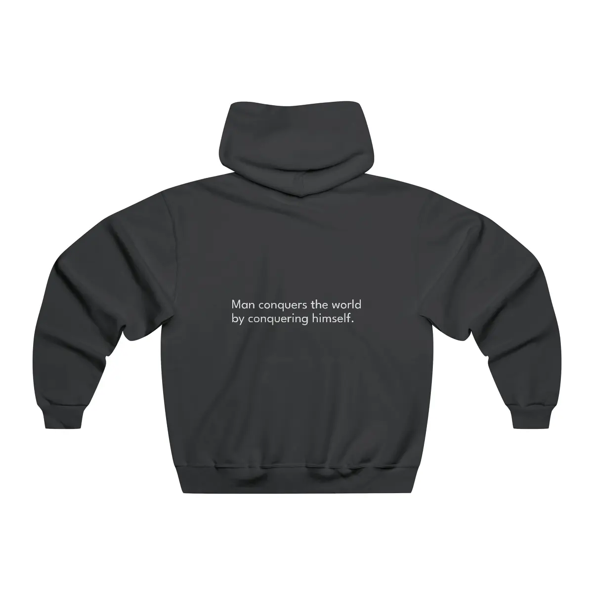 Stoic Wisdom in Style: Men's Graphic Minimalist Pump Cover Drawstring Hoodie - Aesthetic Gym & Casual Wear for Fall & Winter - Trendy, Comfortable Sweatshirts, Hooded Pullover, Men's Fashion