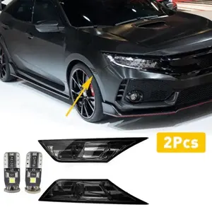 For Honda Civic 2016-2021 Smoked Side Marker Lamp Turn Signal Light LED Bulbs