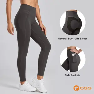 OQQ Women’s High Waisted Butt-Lift Leggings with Side Pockets Comfortable Casual Leggings,summerwins,summeroutfits,vacationoutfits,beachoutfits
