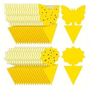 20pcs Irregular Shape Sticky Fly Traps, Insect Trap Board, Sticky Paper for Pest Control