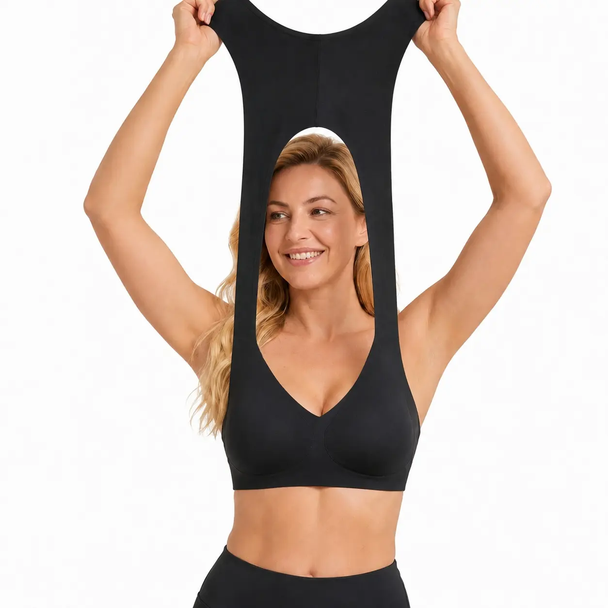 Posture Bra for Women Wireless Bra Wide Strap Back Support Full Coverage Bra for Housewives Mothers Gifts sohochic