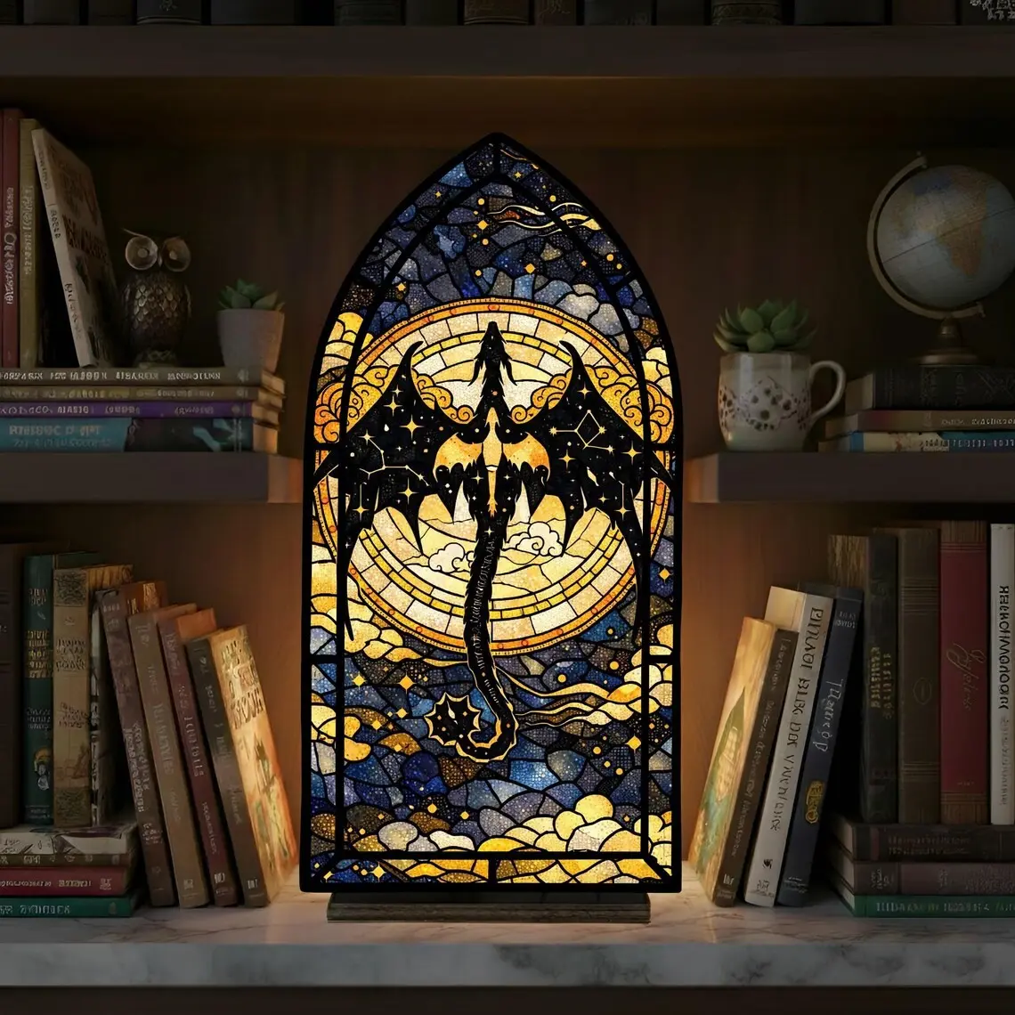 Fourth Wing Book Nook, Fourth Wing Inspired Fantasy Window Nook, Book Nook, Bookish Gift, Bookish Gift, Decorative Lights ( Candles not included, The image shows the effect with lights)