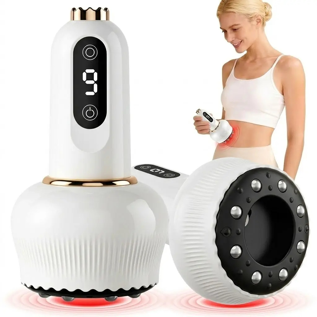 Electric Suction Massager, Portable Neck Relaxer for Back & Full Body Use, Adjustable Pull Strength, Ergonomic Comfort Design, Home Relaxation Device, Ideal Gift for Adults, Adjustable Strength