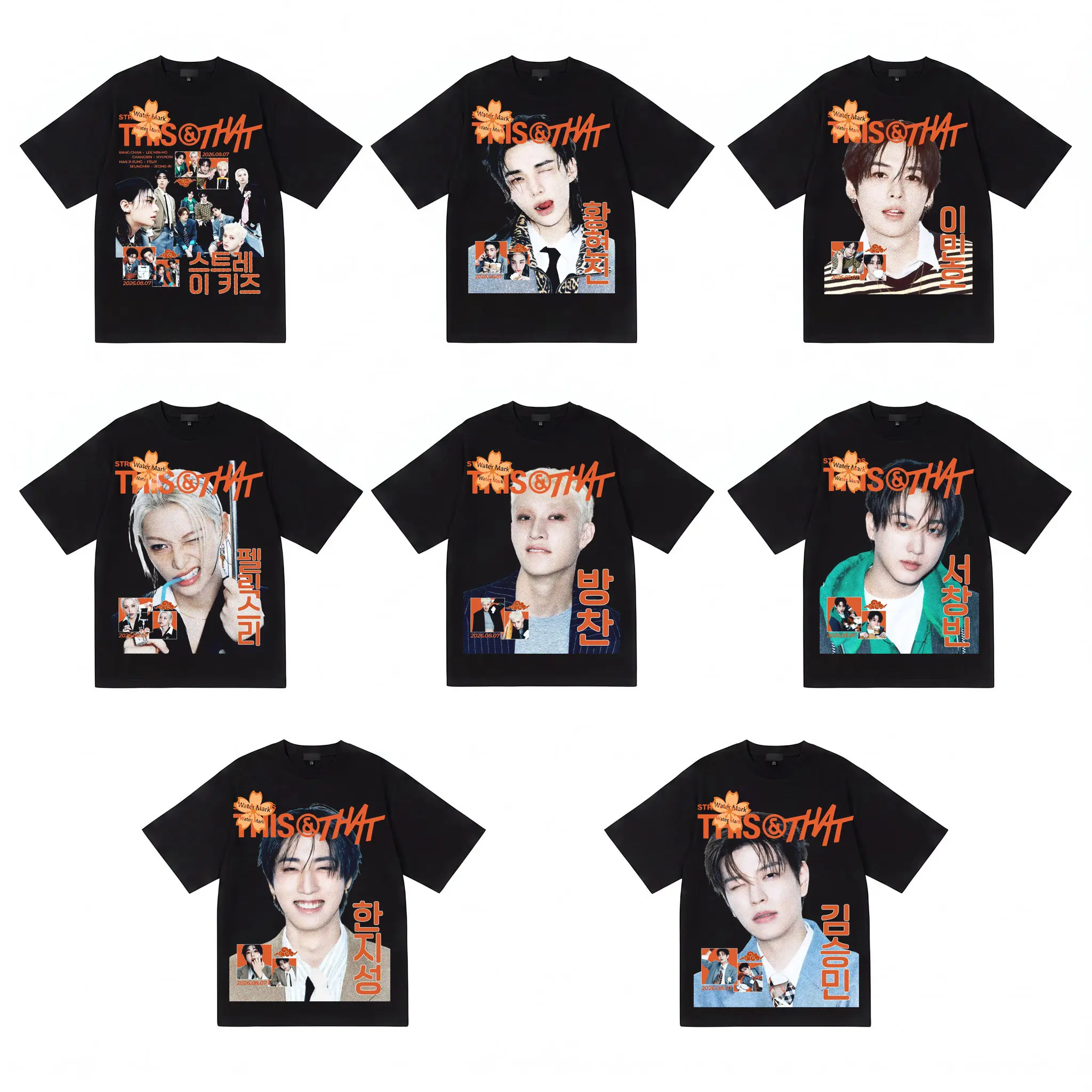 SKZ Retro T-shirt World Tour, Kpop Boy Band Shirt