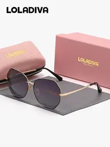 LolaDiva 1 Piece Unisex Multifunctional UV Blocking Sunglasses, Classic Shades Polarized Sunglasses, Polarized Full Frame Sunglasses UV400 Asymmetric shapes, expressing individuality Sun Protective Eyewear