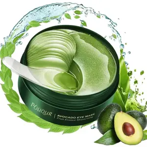 Nourishing Avocado Eye Patches 60 PCS, Collagen Eye Mask for Anti-oxidation and Hydration, Under Eye Patches Suitable for Both Men and Women