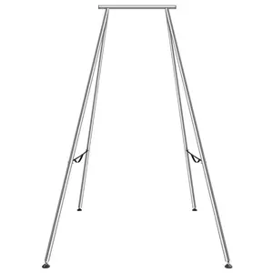 VEVOR Aerial Yoga Frame, 9.67 ft Height Yoga Swing Stand, Max 551.15 lbs Load Chrome-Plated Steel Pipe Inversion Yoga Swing Stand Yoga Rig Yoga Sling Inversion Equipment for Indoor Outdoor Aerial Yoga