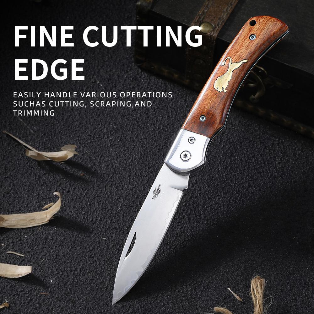 Camping knife, Three-layer steel, ultra wear-resistant, TS40