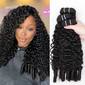Msgem Hair 16A Burmese Curly Bundles Human Hair Material 100% Unprocessed Human Hair Deep Pixie Curly Wave Extensions 3 Pcs Lot 4Pcs Lot Burmese Curly