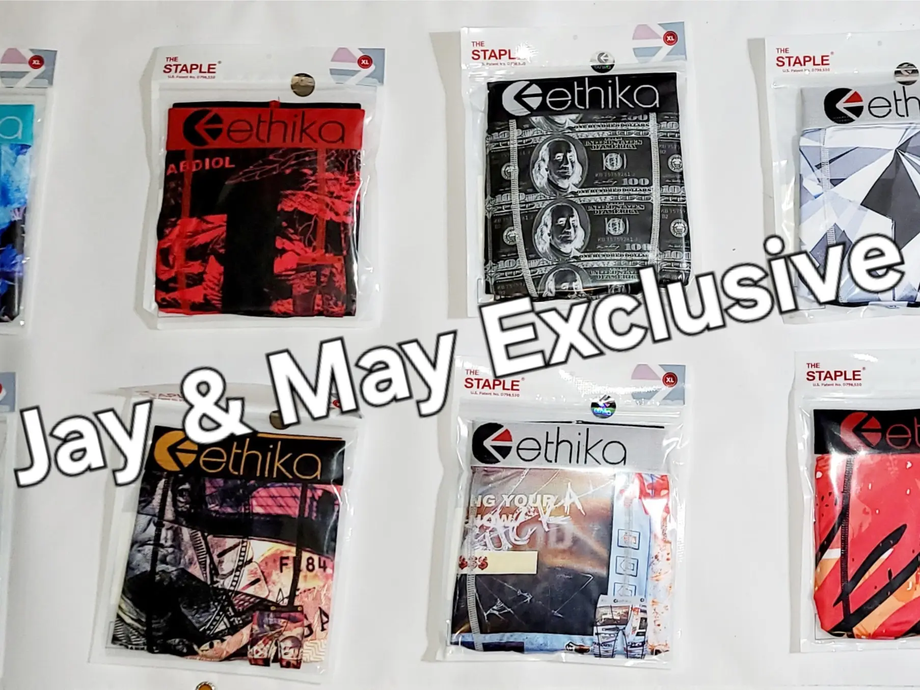 Ethika boxers XL -Random Picks - 1 per pack - 3 packs Underwear Menswear