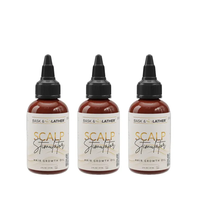 Scalp Stimulator hair growth oil -  3 Month Supply Haircare  Rosemary + Mint growth thin stimulate growth treatment Peppermint Nourishing Hair Oil Set