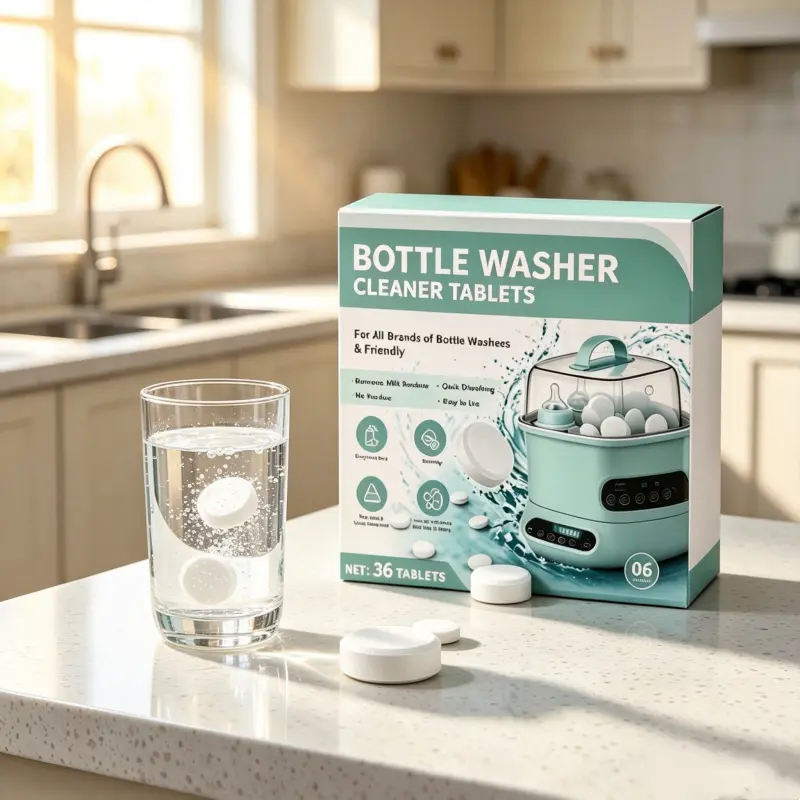 Drinkware Effervescent Cleaner Tablets, Effectively Clear Limescale, Coffee and Tea Stains from Baby Bottles and Daily Mugs