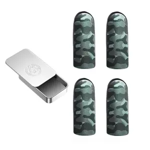 Professional Gaming Finger Cots, Gaming Finger Sleeves, 2 Pairs Touchscreen Finger Covers with Storage Box, Breathable Fingertip Protection for Gamers, Game Console Accessories, Gaming Accessories