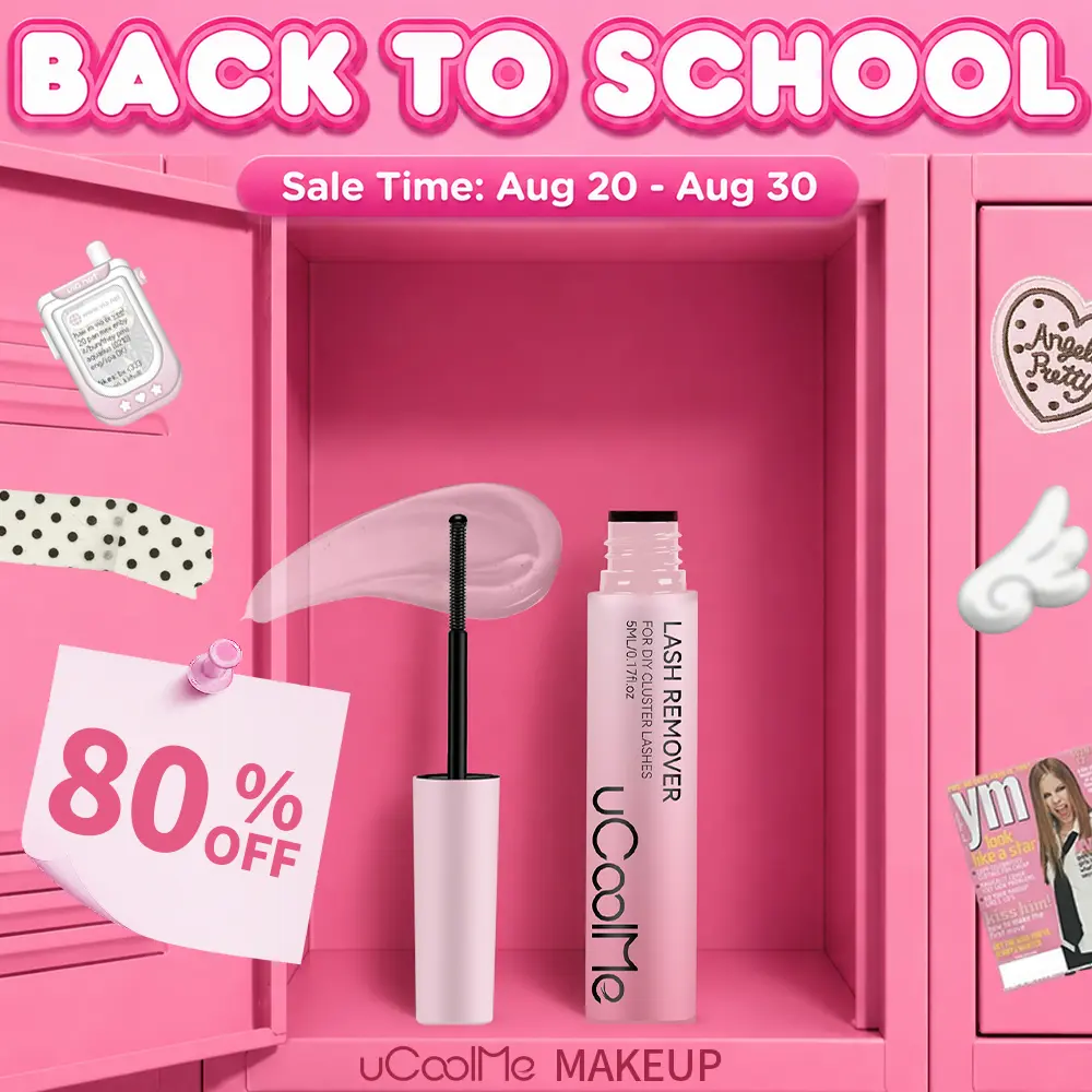 uCoolMe DIY Lash Extensions Bond Breaker Cluster Lash Removal Serum Gentle Non Irritating Cleanser Makeup Remover for At Home Longwear EyeLash Extensions Clear Remover for Self Application Individual Lashes Cosmetic #tiktokshopbacktoschool